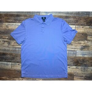 Calvin‎ Klein Polo Men's Sz M Purple Short Sleeve Cotton Shirt Casual Top